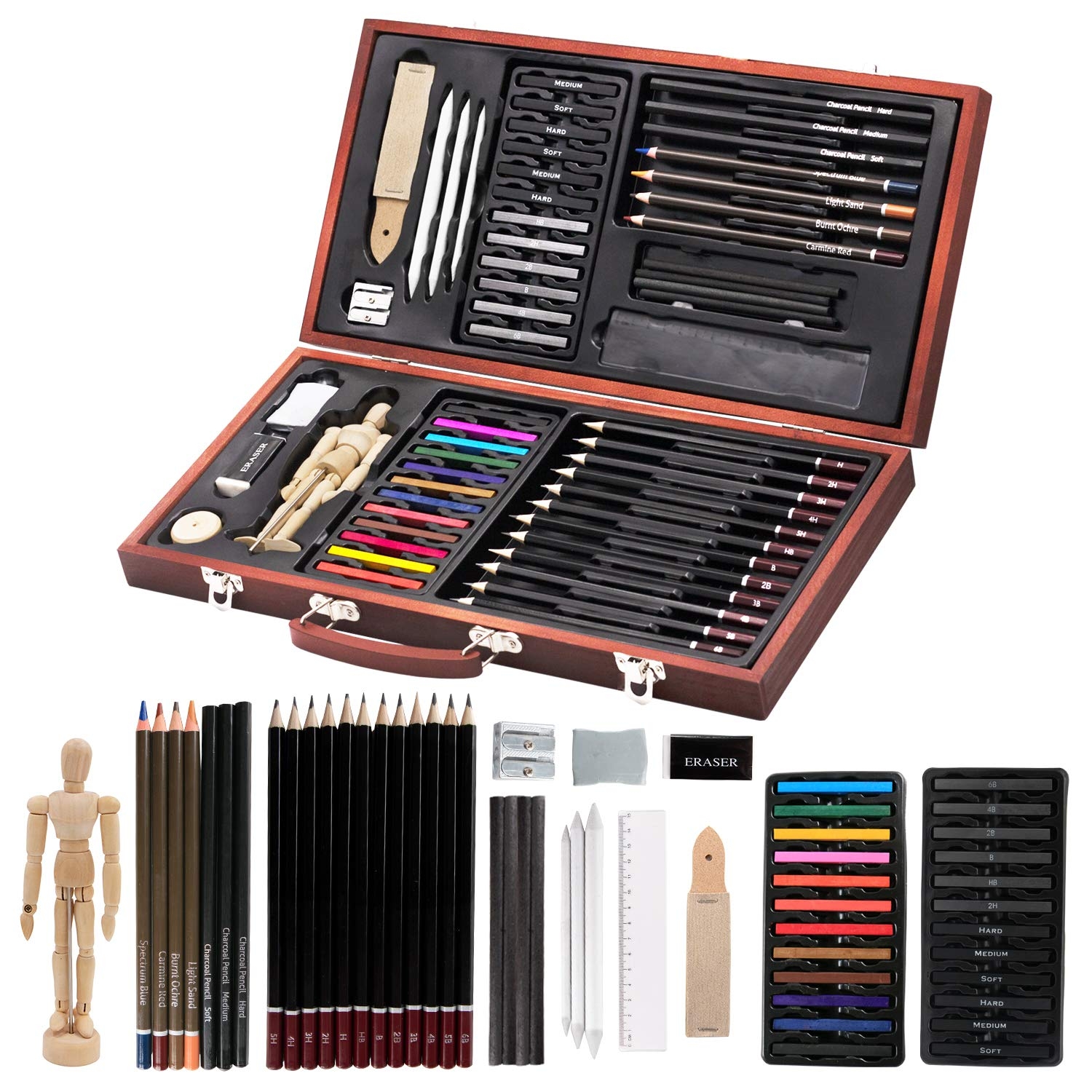 Amazon Professional Art Kit 58 Piece Drawing A