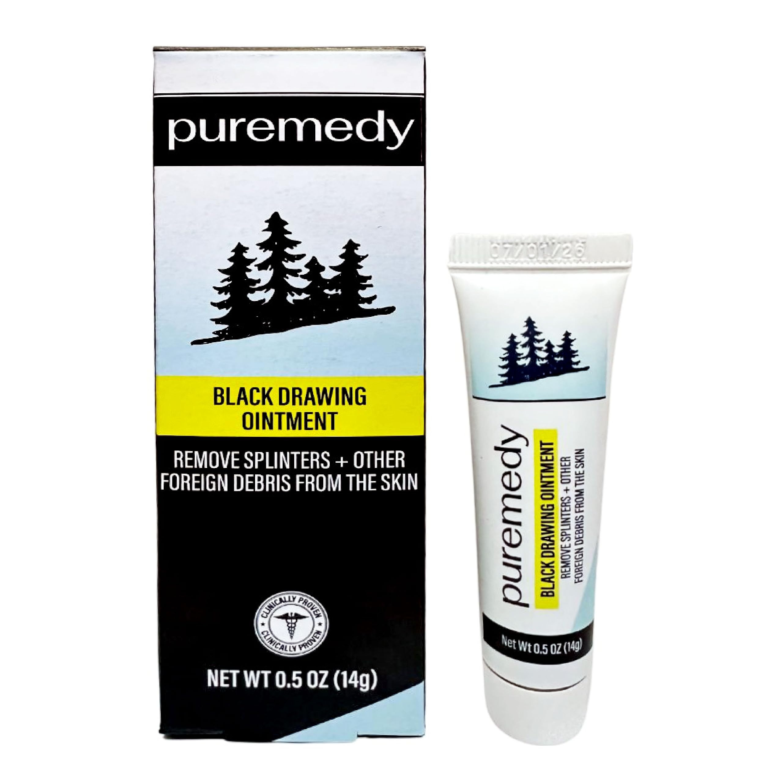 Amazon Puremedy Black Drawing Ointment Natural Drawing Salve For Wounds Burns Cysts And Skin Irritations Organic First Aid Ointment For Adults Kids And Pets 0 5 Oz Health U0026 Household