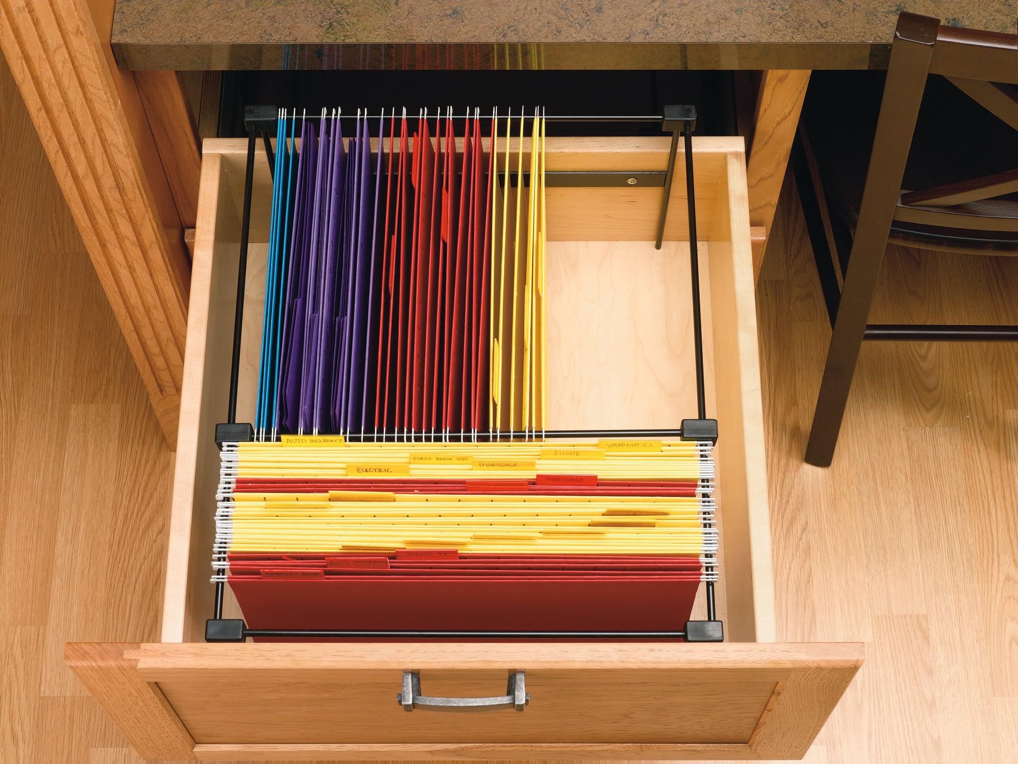 Amazon Rev A Shelf File Drawer Kit For Kitchen Office Cabinet Organization Shelf Accessories Home U0026 Kitchen