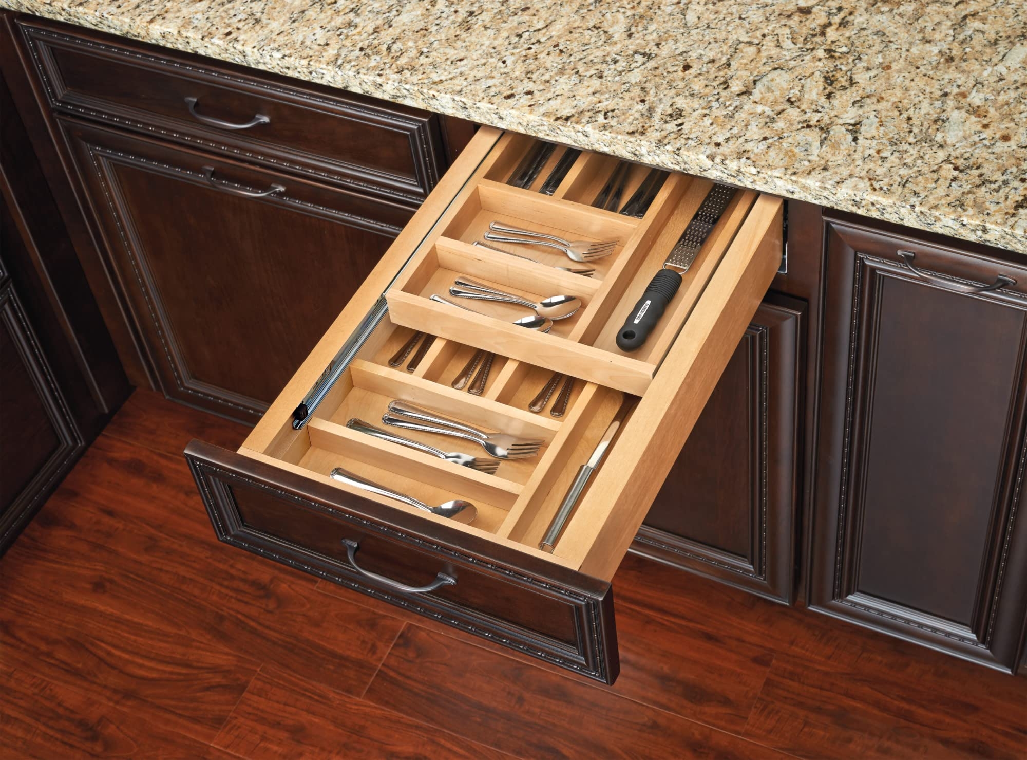 Amazon Rev A Shelf Wood Base Cabinet Two Tier Replacement Drawer System No Slides Home U0026 Kitchen