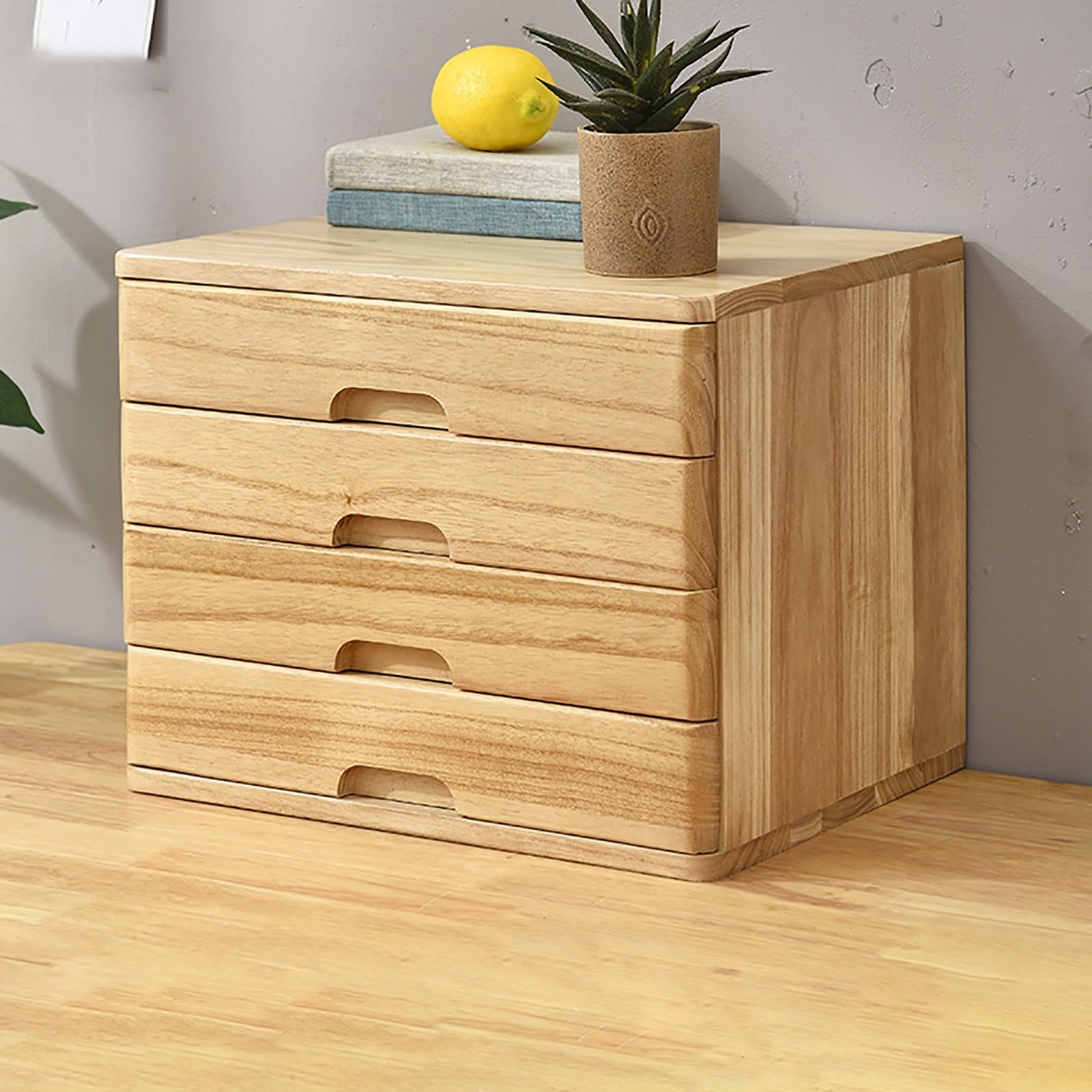 Amazon Solid Wood Drawer type Multi layer Debris File Storage 