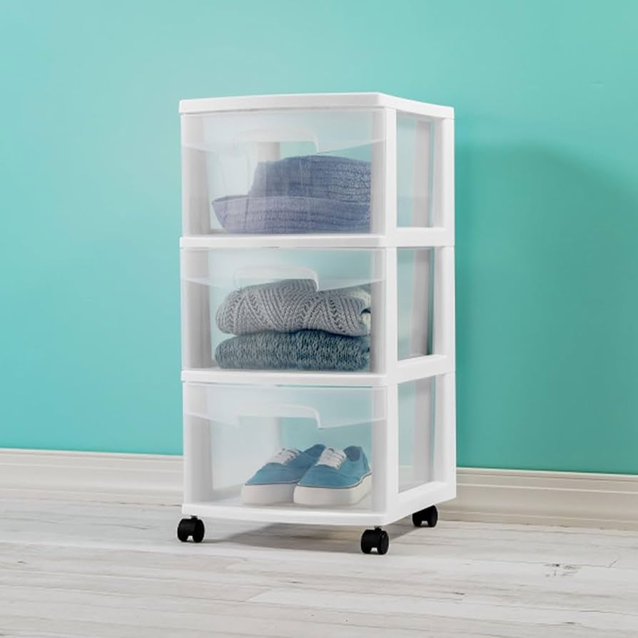 sterilite 3 drawer cart