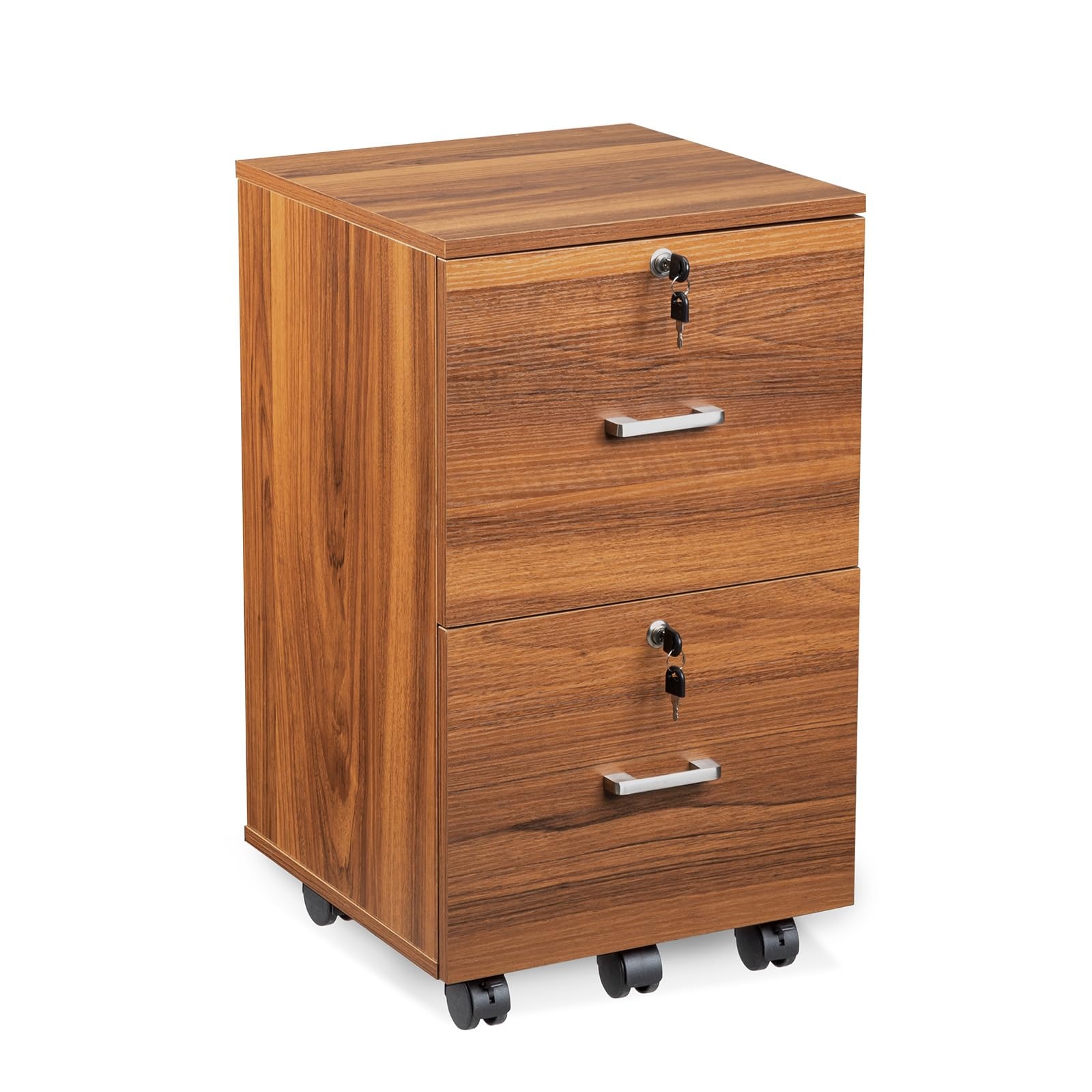 Amazon VINGLI 2 Drawer File Cabinet With Lock Wood Grain 