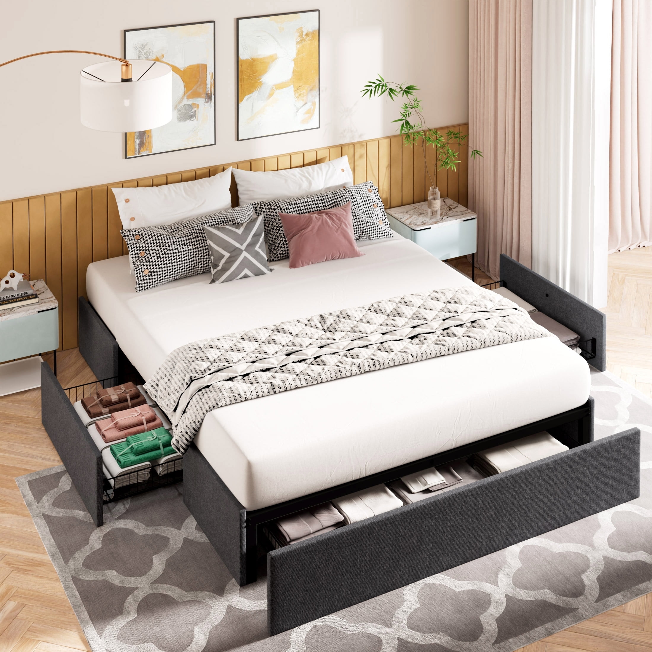 Amolife Ratu Ukuran Bingkai Tempat Tidur Berlapis Indonesia Ubuy