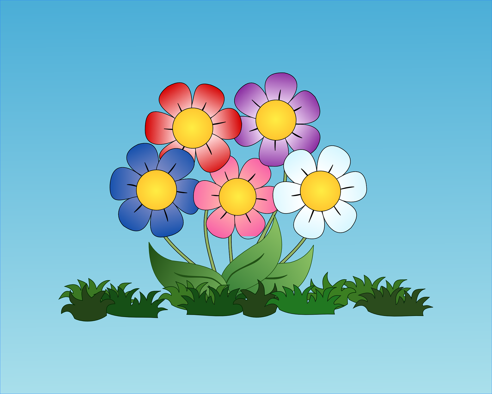 An Easy Way To Draw Flowers Caribu Playtime Is Calling
