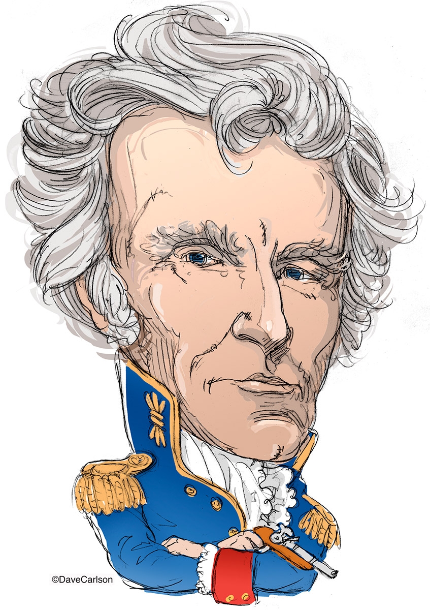 andrew jackson drawing