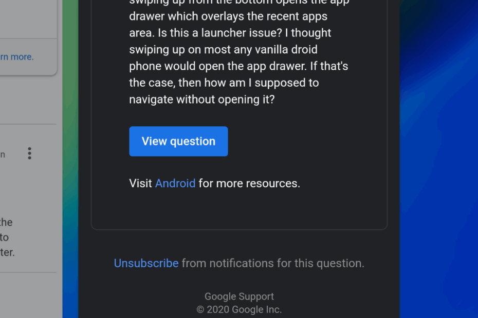Android 10 Gesture Navigation Opens The App Drawer When Trying To Go Home Or Open Recent Apps Why Android Community