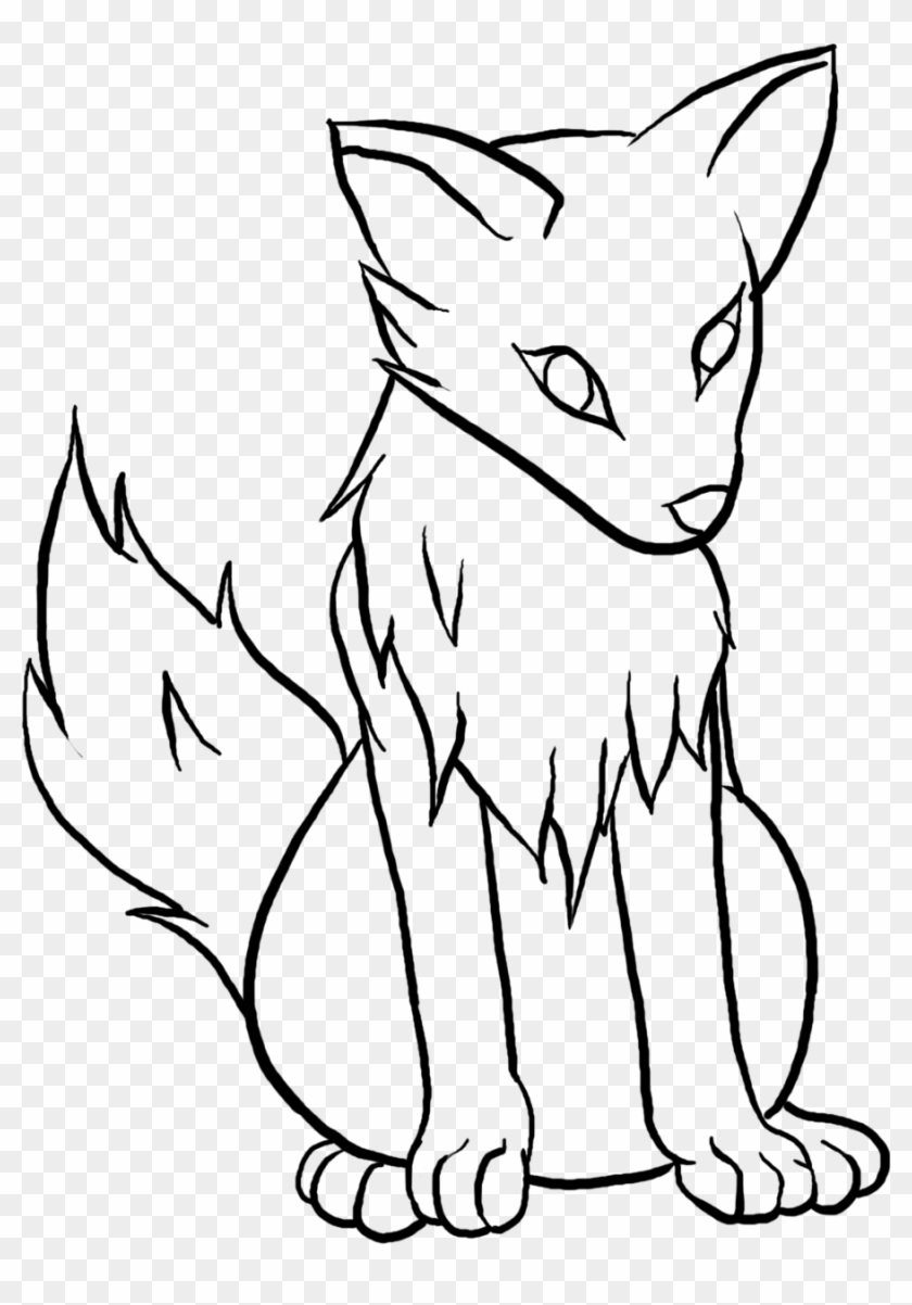 Anime Wolves To Draw Easy Cute Wolf Drawings HD Png Download 900x1245 3112709 PngFind