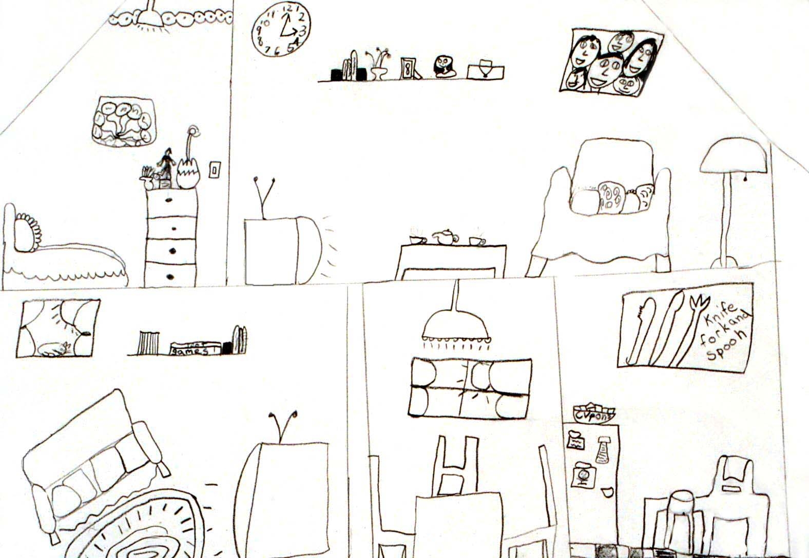 Art For Small Hands Drawing Inside A Dwelling