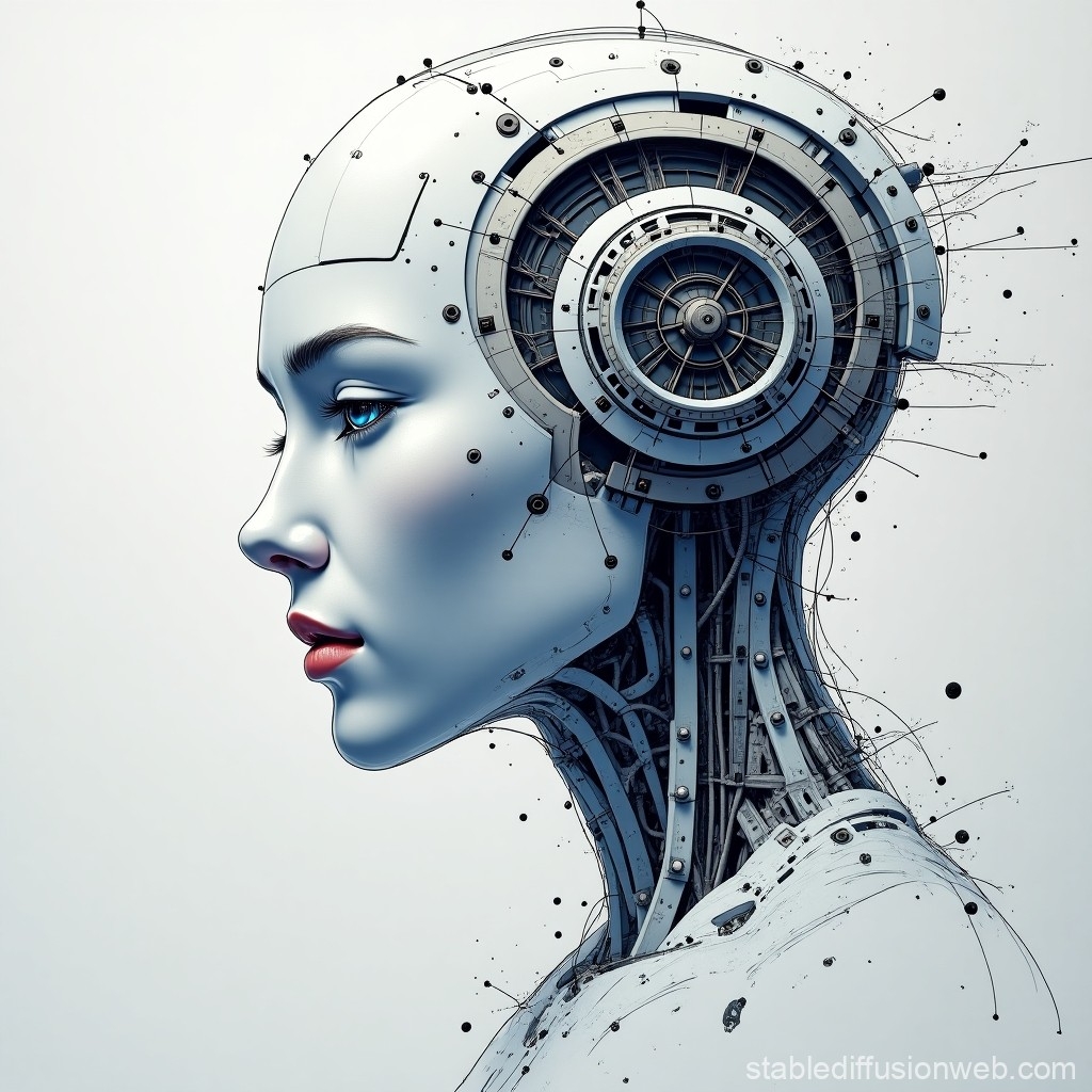 Artificial Intelligence Drawing A Painting Stable Diffusion Online