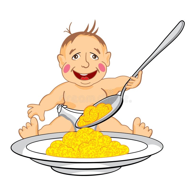 infant cereal drawing