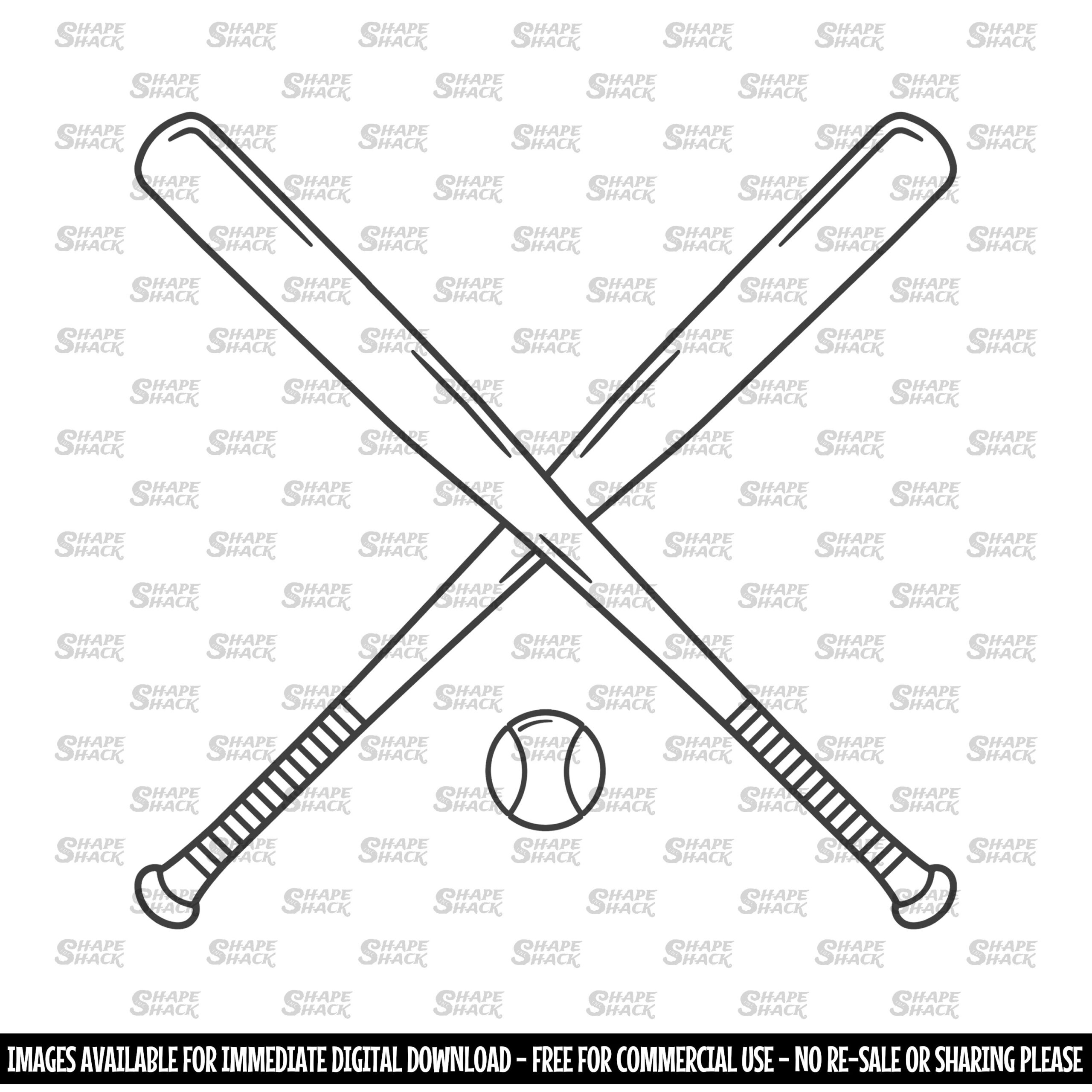 baseball bat drawing