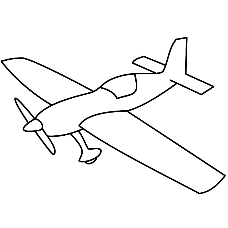 basic aeroplane drawing
