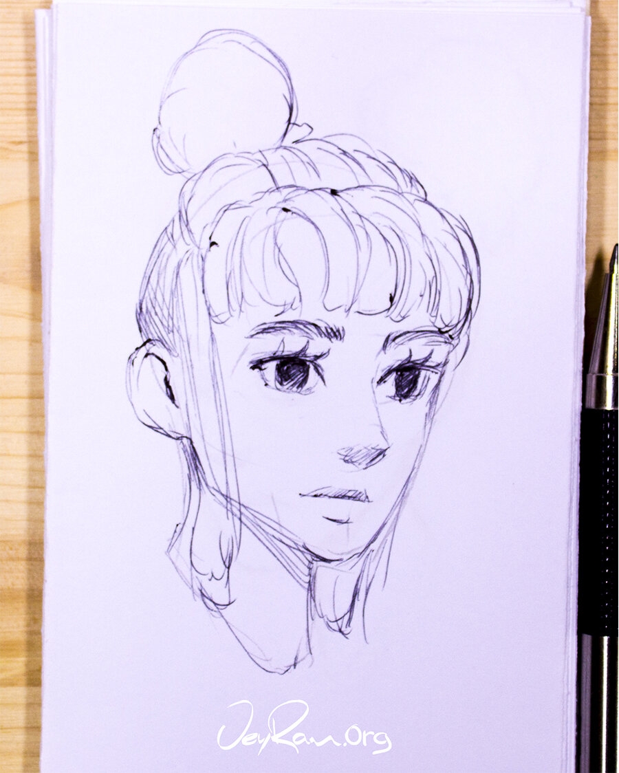 Beautiful Girl Face Sketches JeyRam Drawing Tutorials