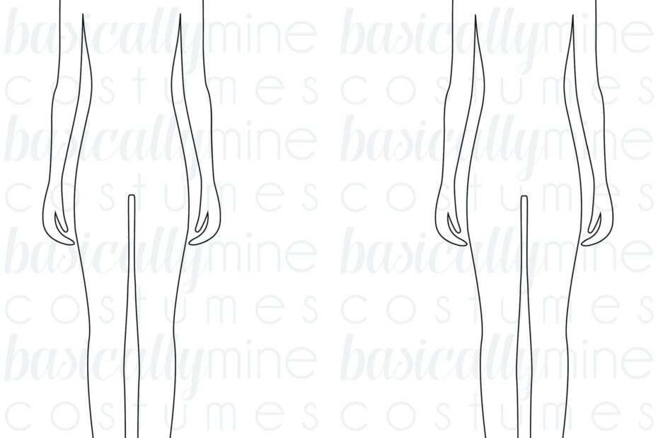 Beauty Babe Mannequin Sketch Template
