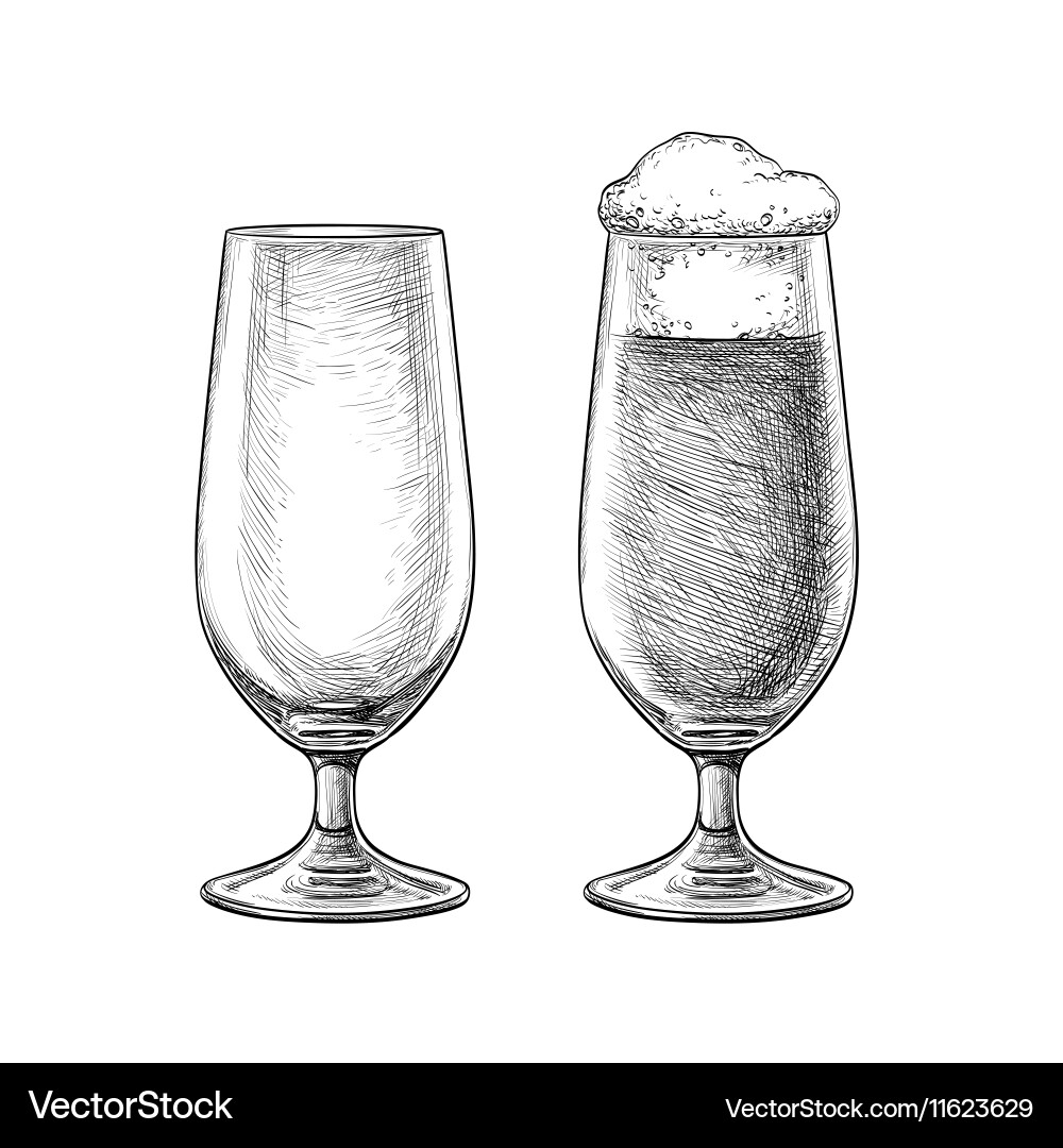 Beer Glass Drawing Vector Images over 11 000 
