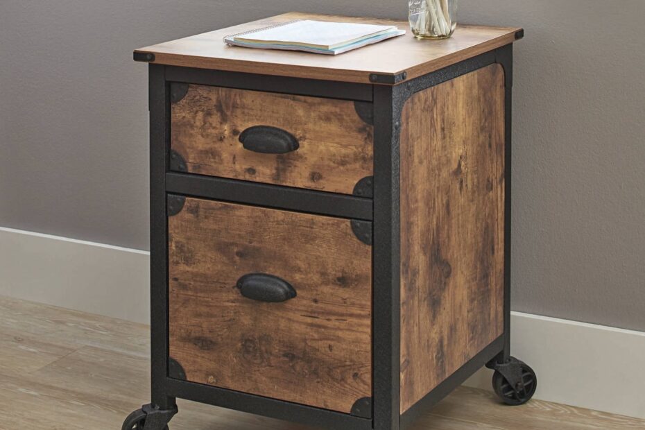 Better Homes U0026 Gardens 2 Drawer Rustic Country File Cabinet Weathered Pine