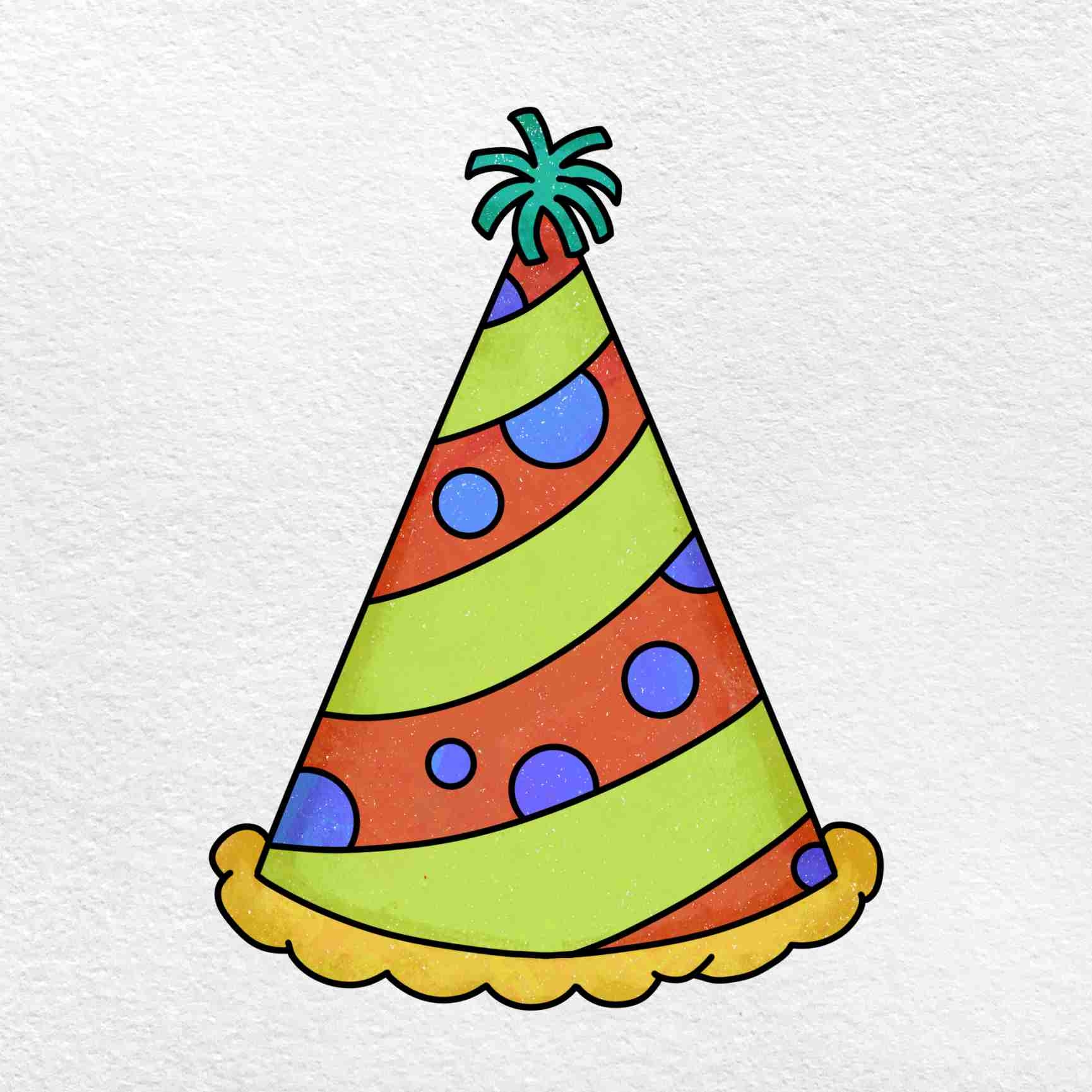 Birthday Hat Drawing HelloArtsy