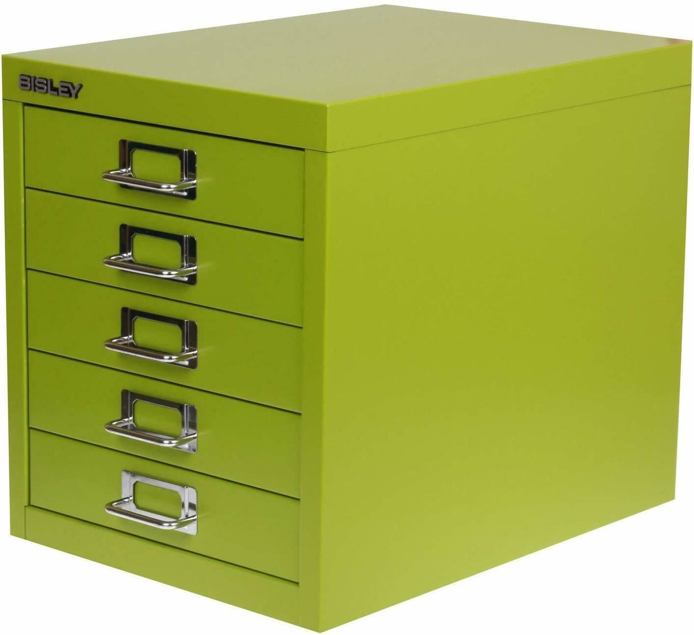 Bisley Multi Drawer Desktop Cabinet 5 Drawer Green 24 Hour 