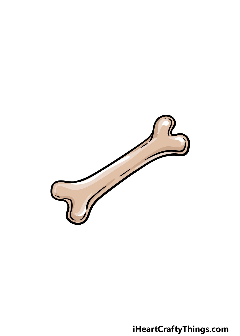 Bone Drawing How To Draw A Bone Step By Step