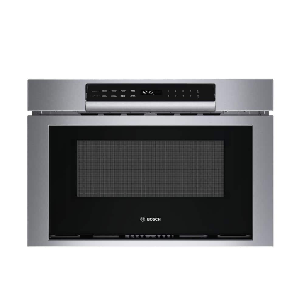 Bosch 800 Series 24 In 1 2 Cu Ft Built In Microwave Drawer In Stainless Steel HMD8454UC The Home Depot