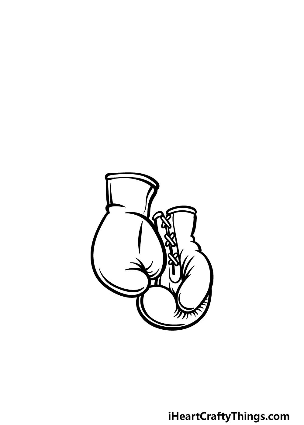 Boxing Gloves Drawing How To Draw Boxing Gloves Step By Step