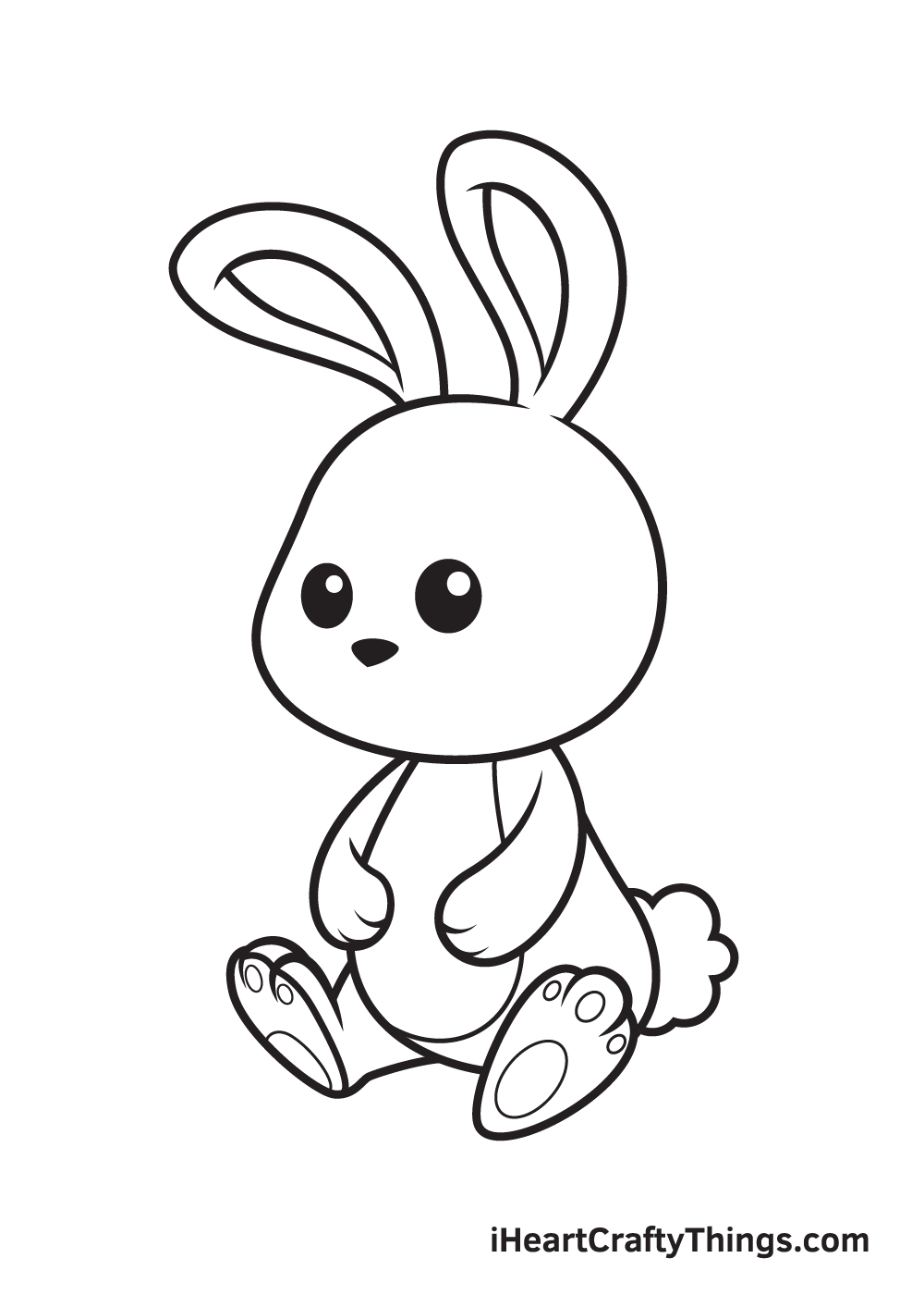 Bunny Drawing How To Draw A Bunny Step By Step