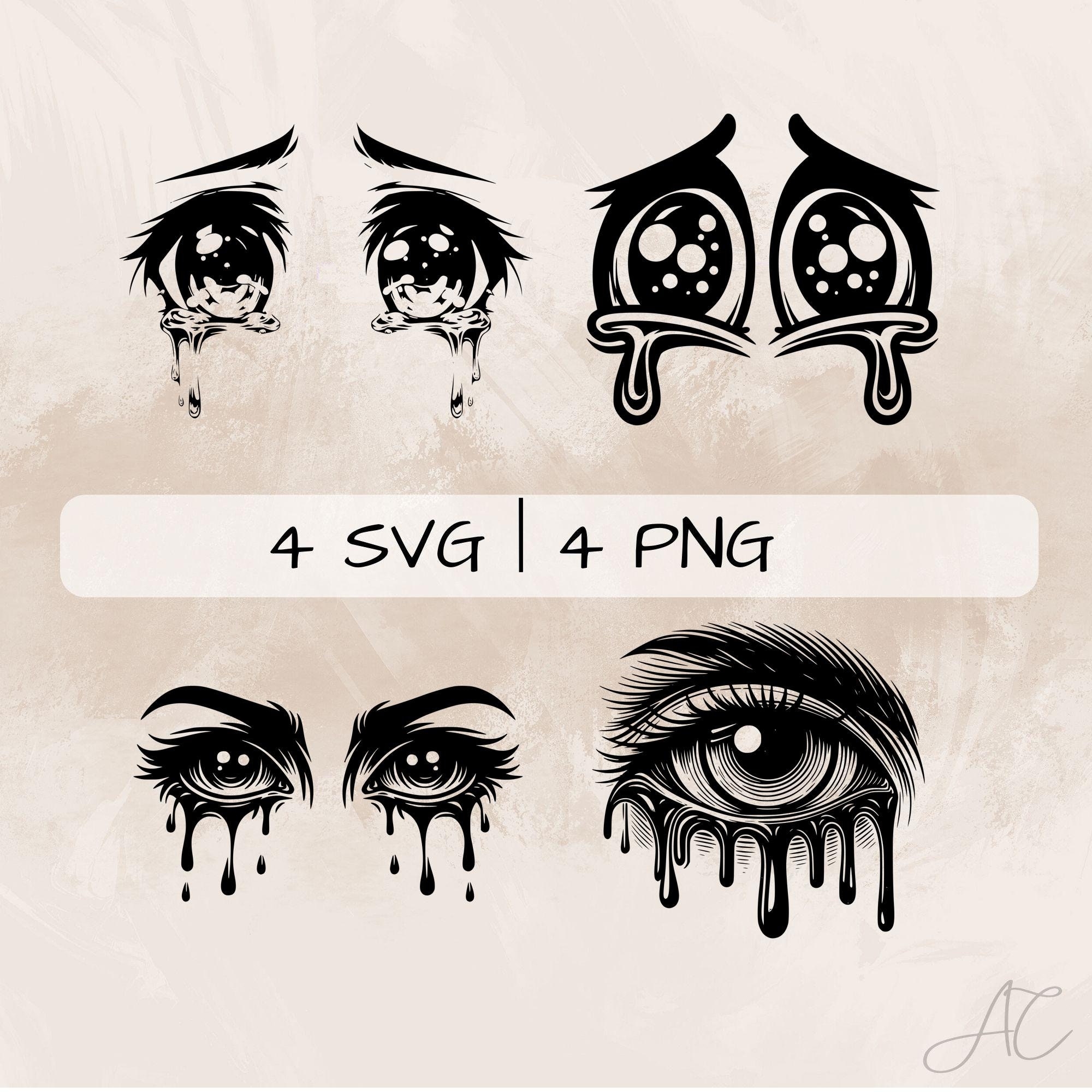 Buy Eyes SVG Bundle Crying Eyes PNG eye With Tear Clipart Hand Drawn Crying Eyes Pictures For Print And Engraving Online In India Etsy