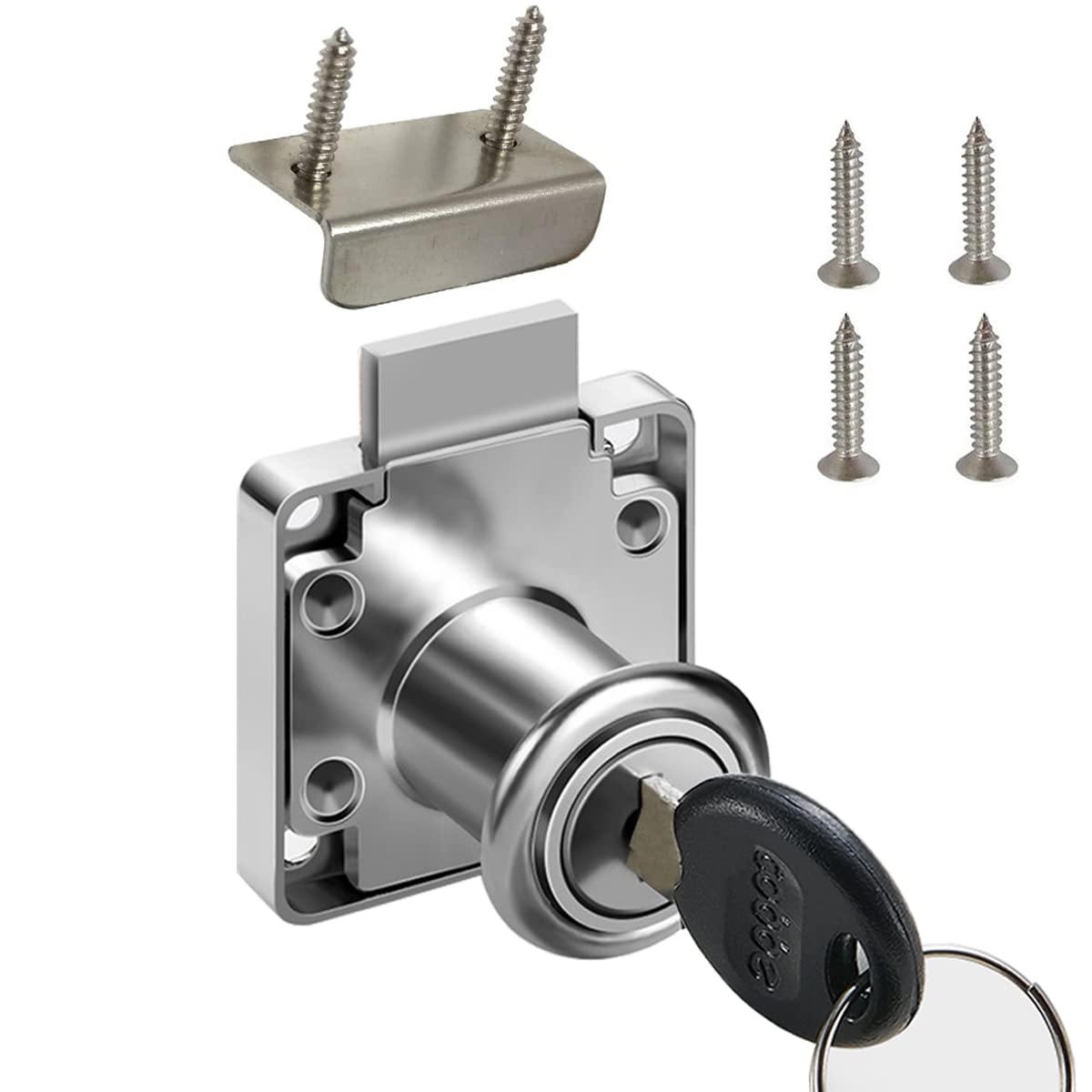 Cabinet Drawer Lock Mailbox Lock Model CT 138 22 for Fixing Important Documents And Drawers Hole Diameter 0 75inch 19MM Suitable For Door Panels With A Thickness Of 17 Mm 22 Mm Silver Amazon