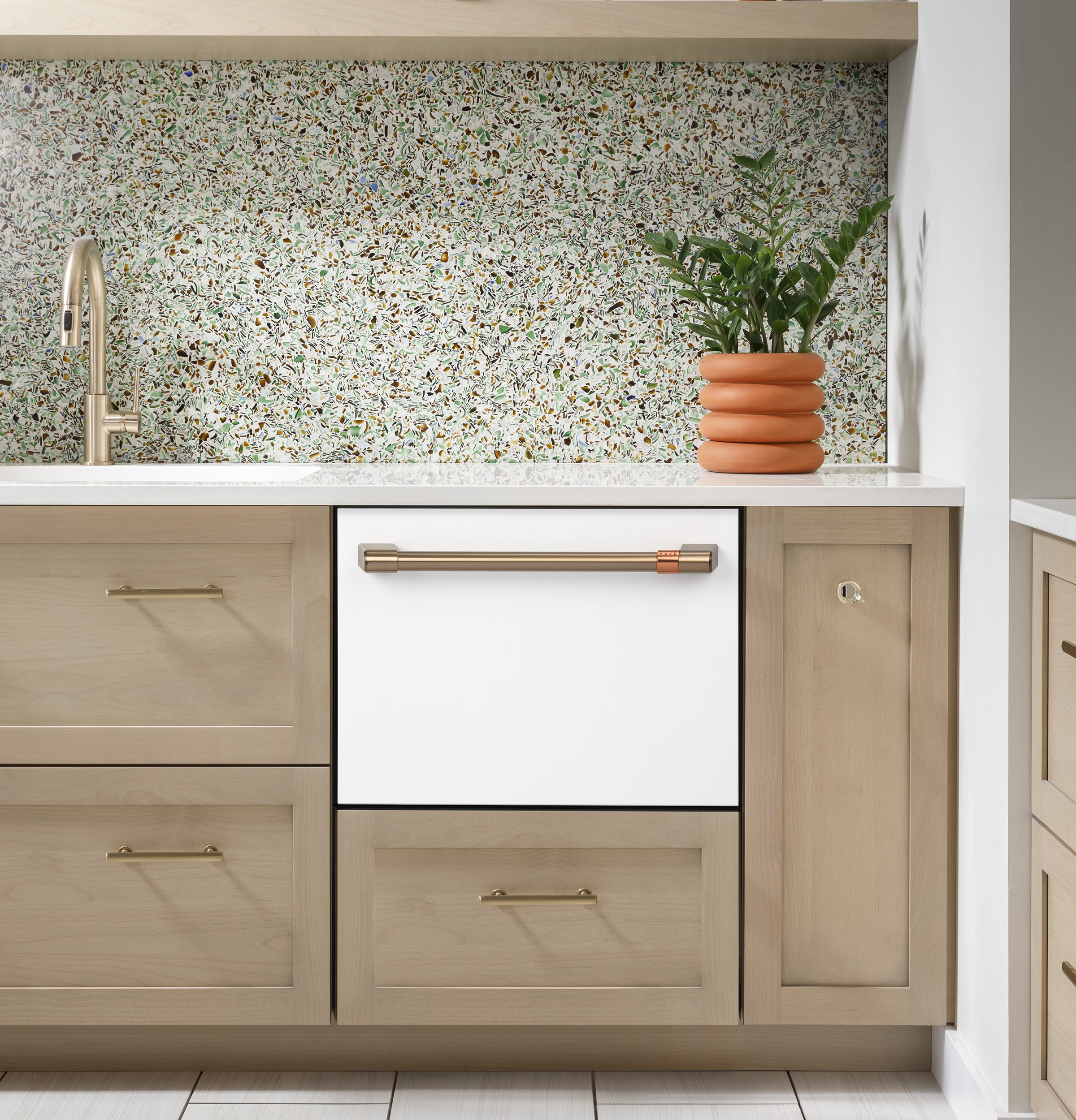 CAF Single Drawer Dishwasher In Matte White GE Appliances