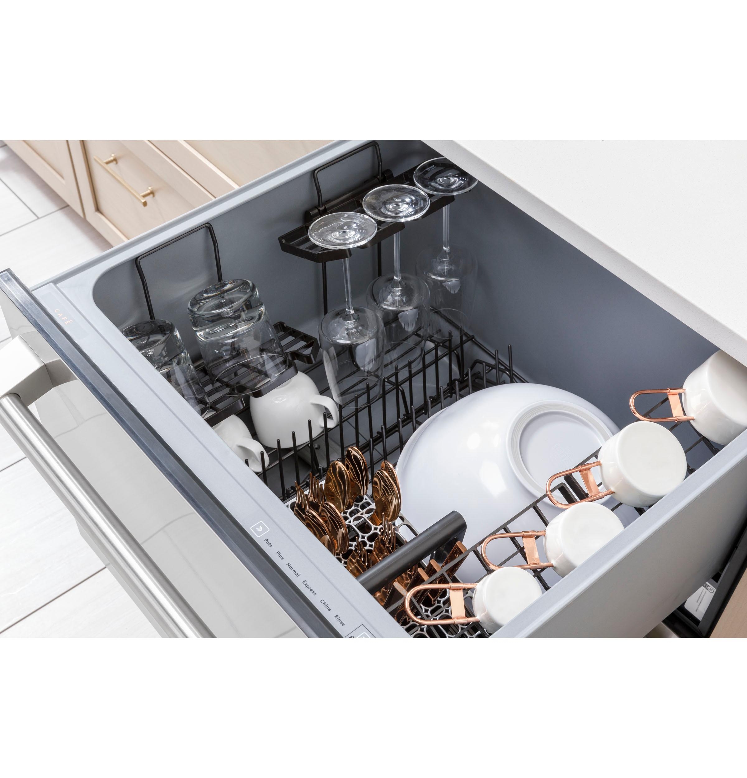 CAFE Cafu0026eacute u0026trade Dishwasher Double Drawer CDD420P2TS1 