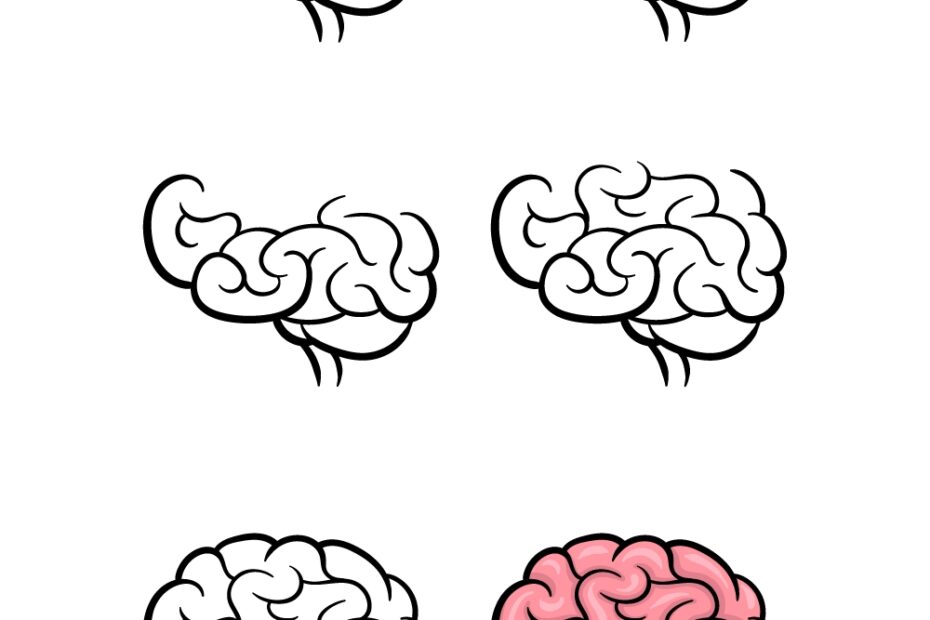 Cartoon Brain Drawing How To Draw A Cartoon Brain Step By Step