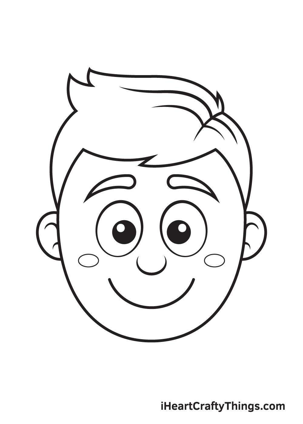 Cartoon Face Drawing How To Draw A Cartoon Face Step By Step