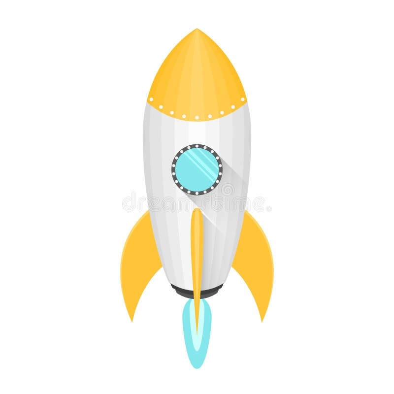 drawing of blue fire from rocket boosters