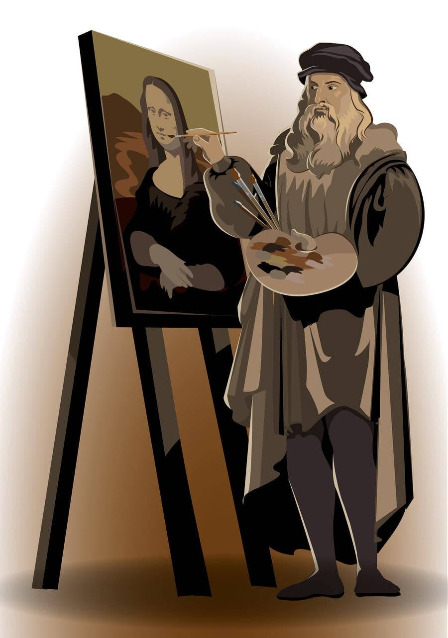 leonardo drawing animated