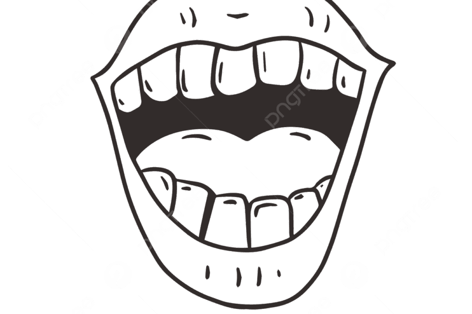 Cartoon Line Drawing Open Mouth Facial Expression Vector Wing Drawing Mouth Drawing Pen Drawing PNG And Vector With Transparent Background For Free Download