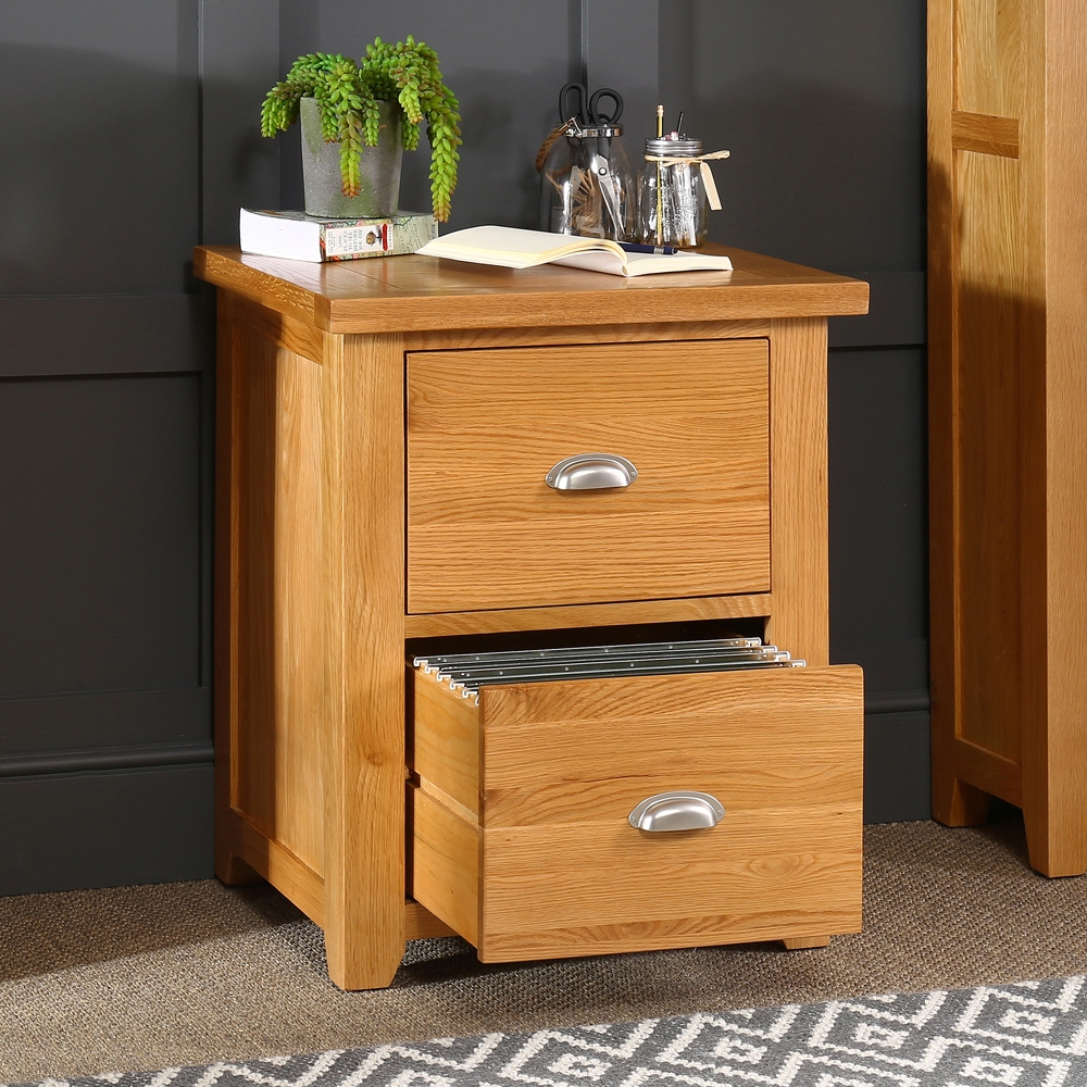 two drawer file cabinet wood