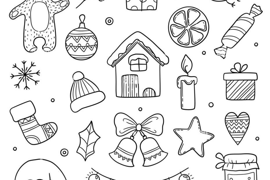 Christmas Drawing Black And White Stock Photos U0026 Images Alamy
