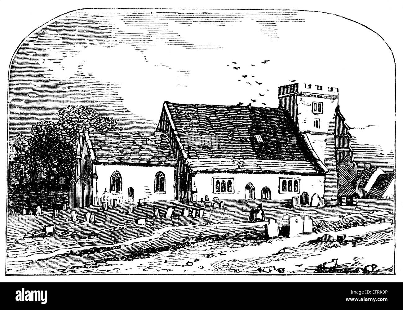 churchyard drawing