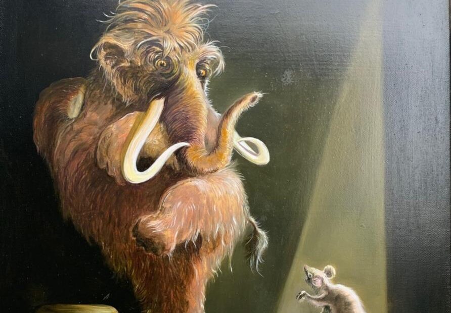 Circus Painting Animal Canvas