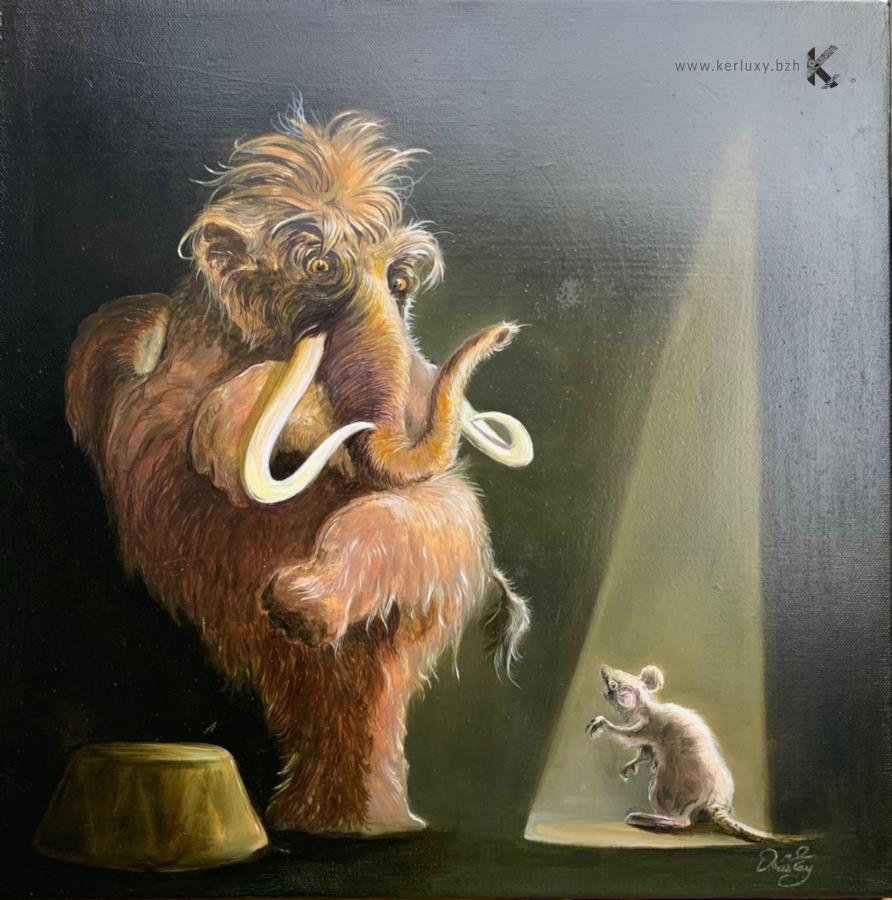 Circus Painting Animal Canvas 
