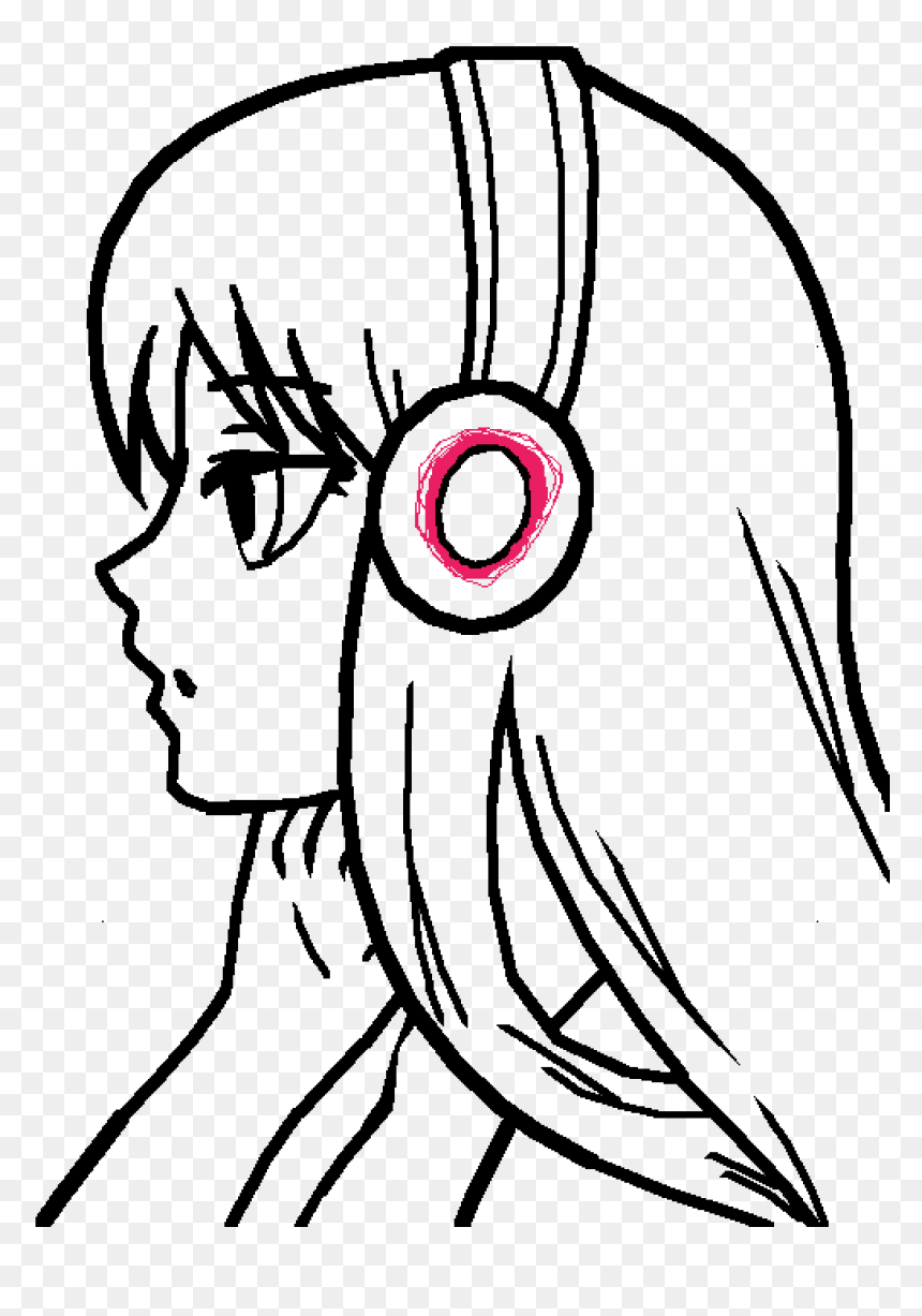 Clipart Royalty Free Stock Anonymous Drawing Girl Anime Girl Drawing Easy HD Png Download Vhv