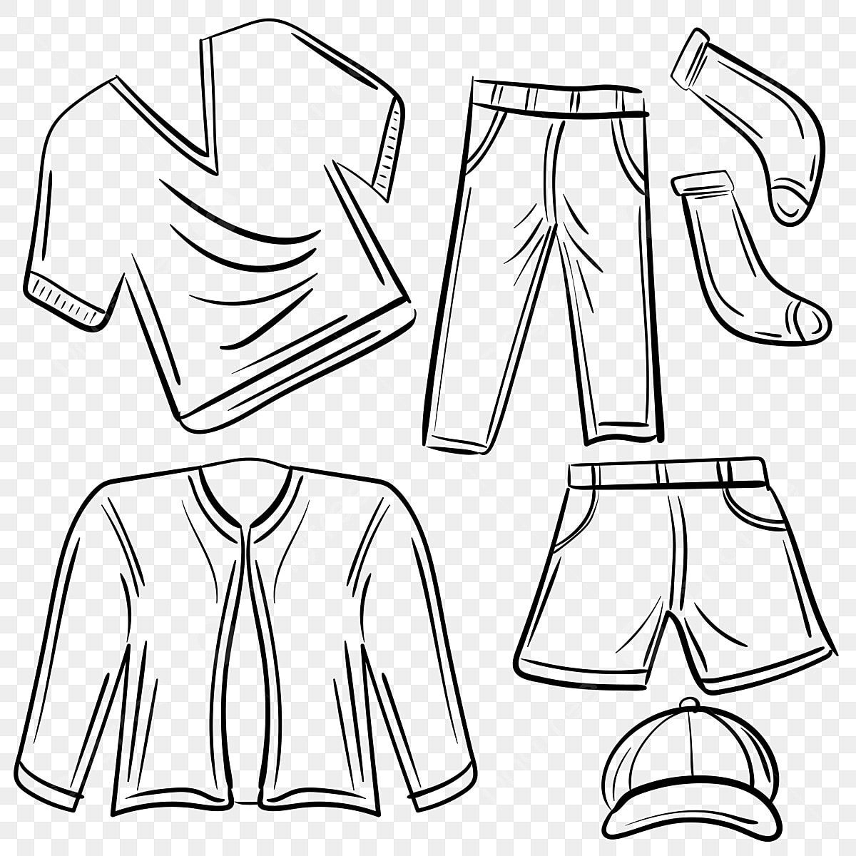 Clothing Drawing PNG Transparent Images Free Download Vector Files Pngtree