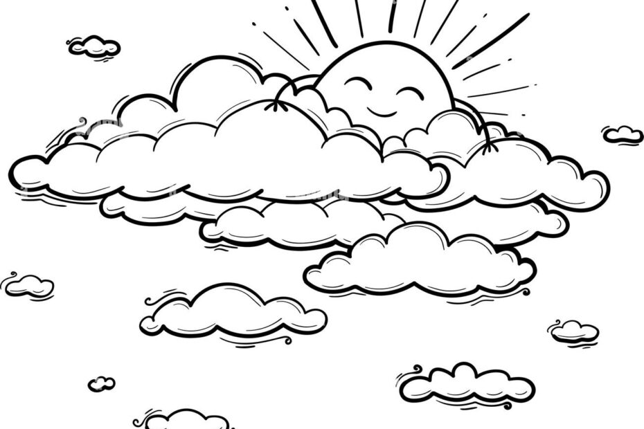 Cloud Line Drawing Hi res Stock Photography And Images Alamy