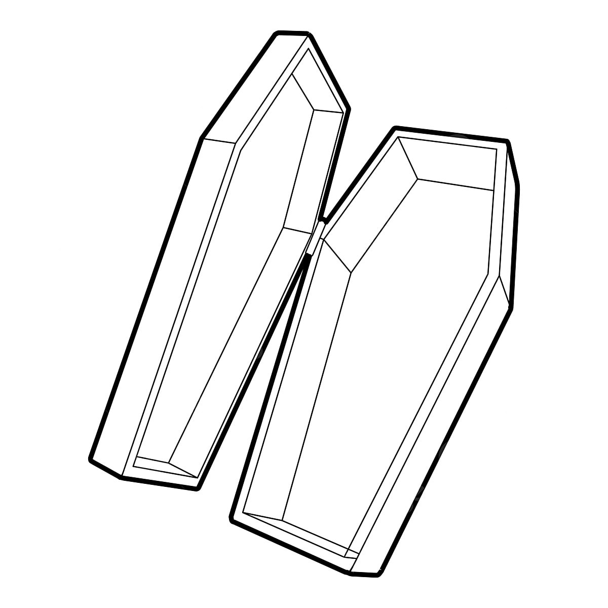 coffin drawing