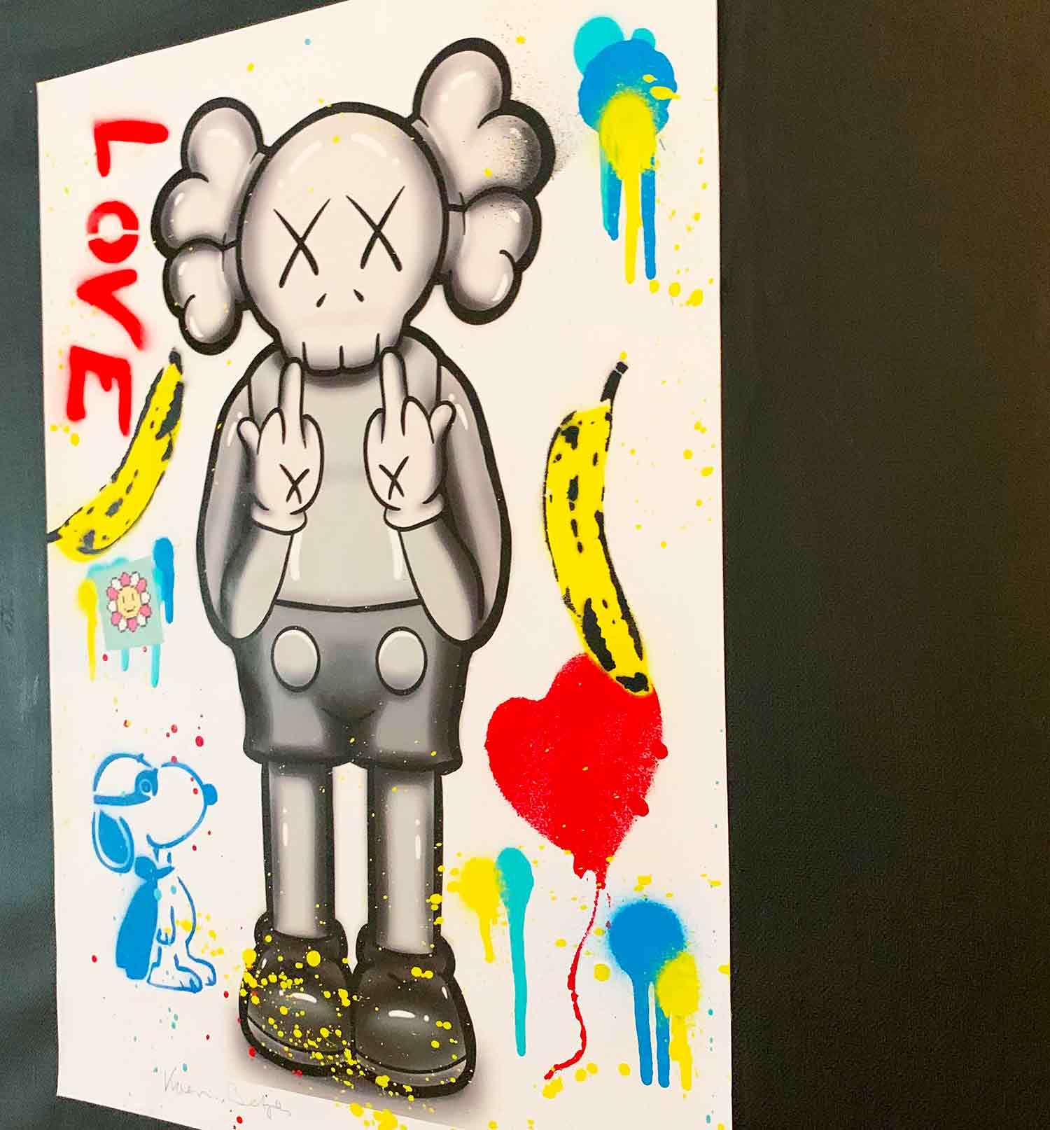 Contemporary Art Drawing Kaws Chocolate Koen Betjes