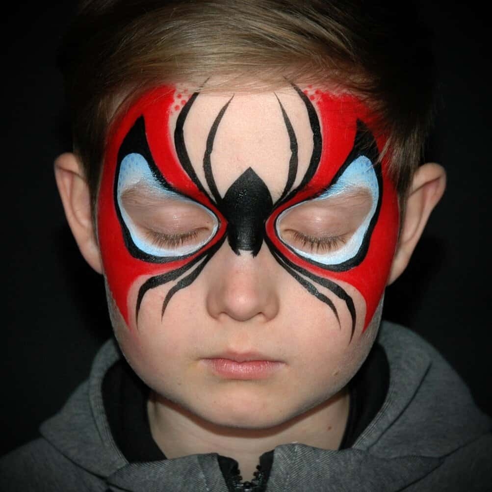 Cool Spiderman Face Paint Tutorial Step By Step