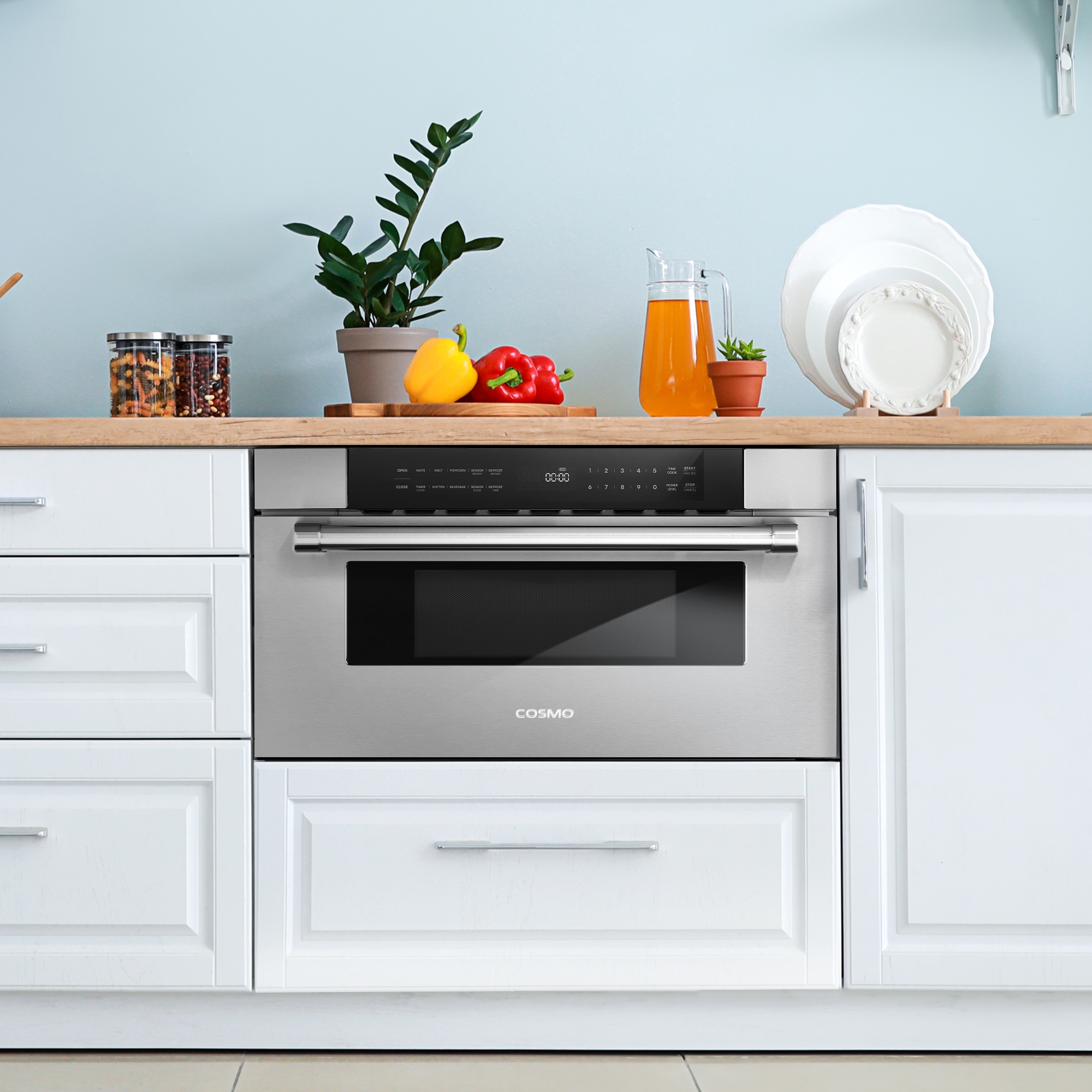 built in microwave drawer