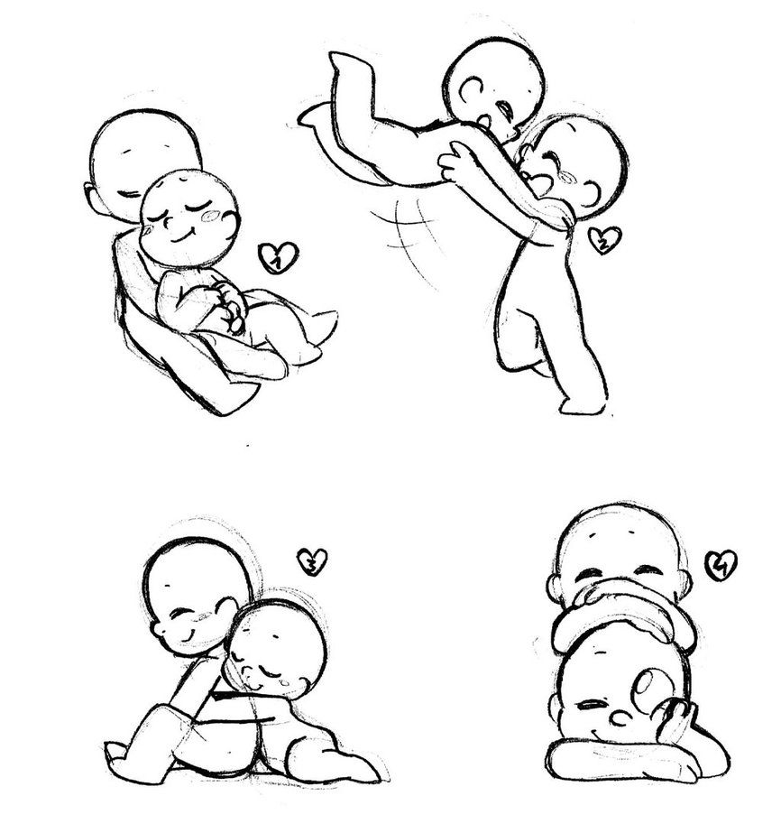 Couple Base Drawing Picture Drawing Skill