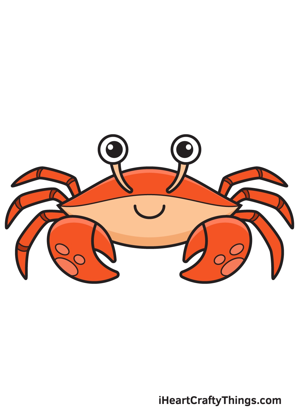 Crab Drawing How To Draw A Crab Step By Step